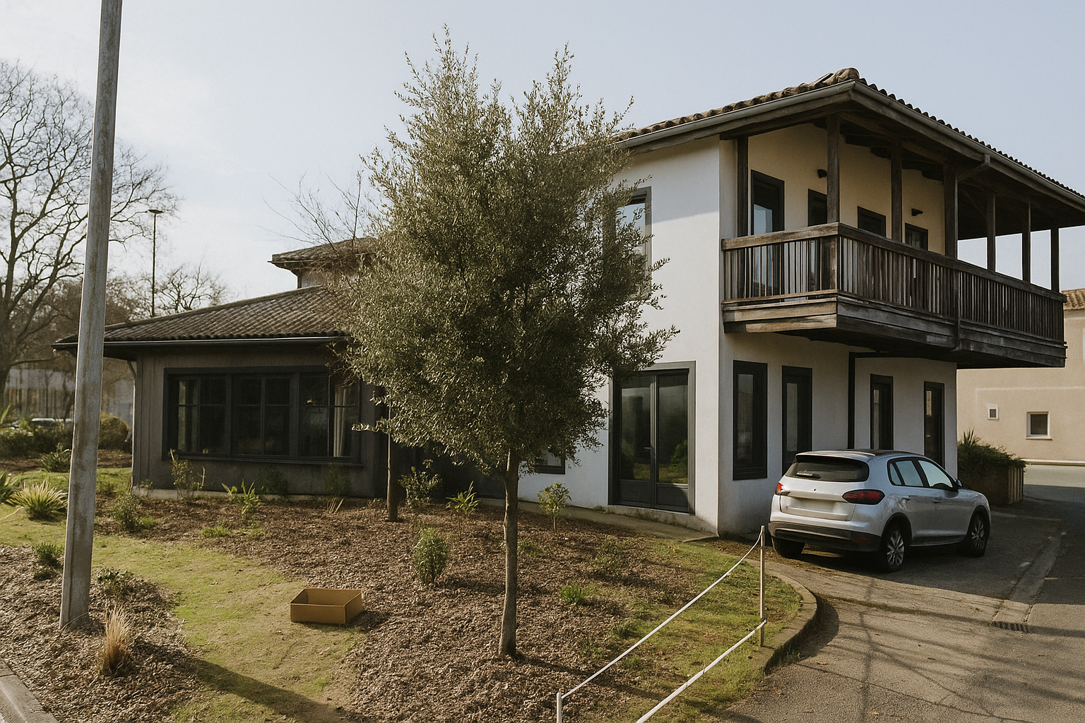 Collaboration d'équipe dans un siège social moderne